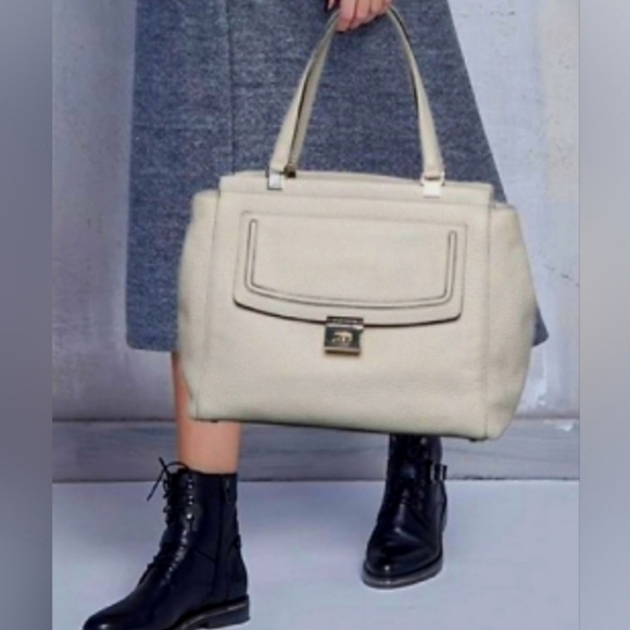 Kate Spade NY BANDLE Everett Way Tallulah Large & Crossbody Pebble Leather Cream - Picture 15 of 15